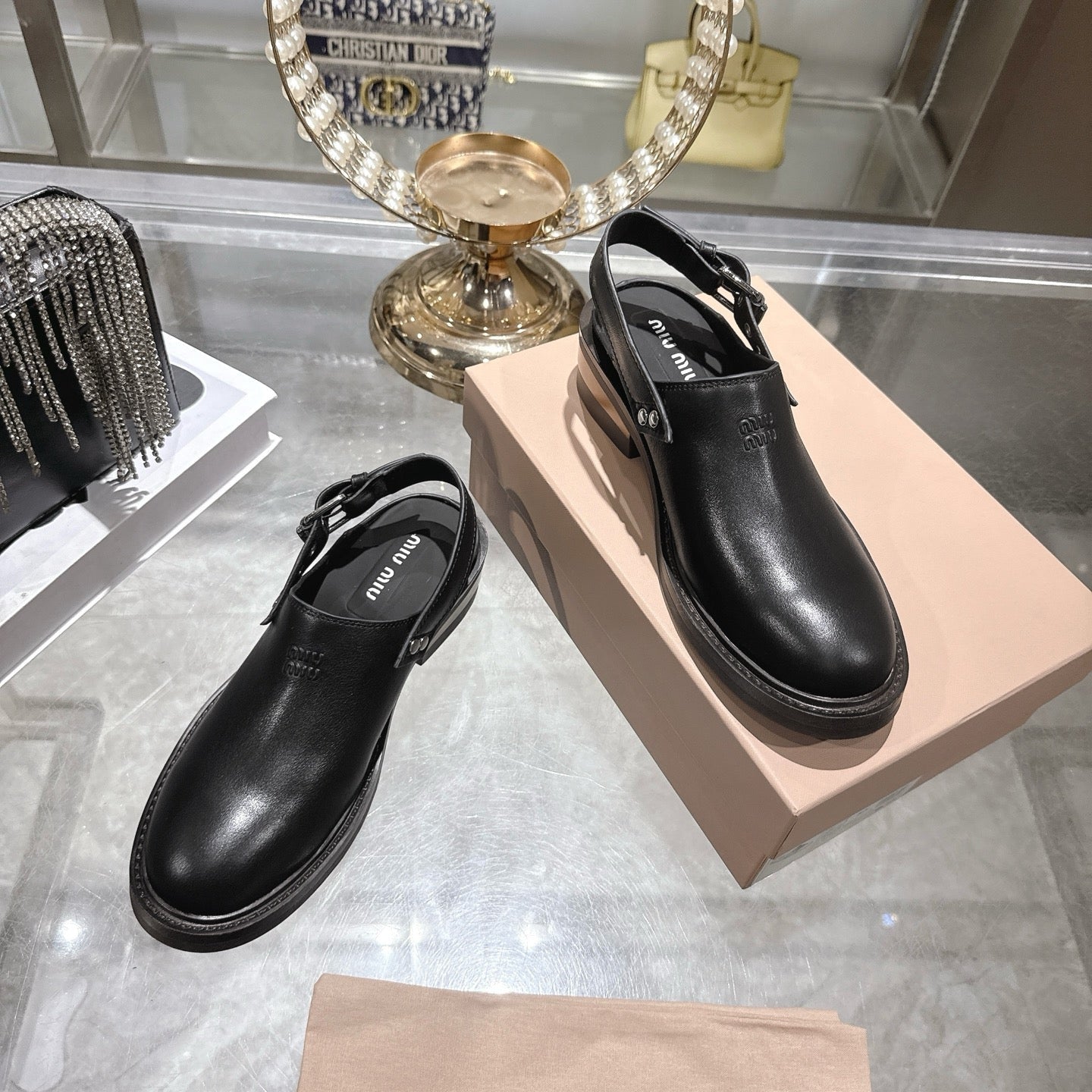 Miumiu 2026 Foule Mule Cowhide 951507