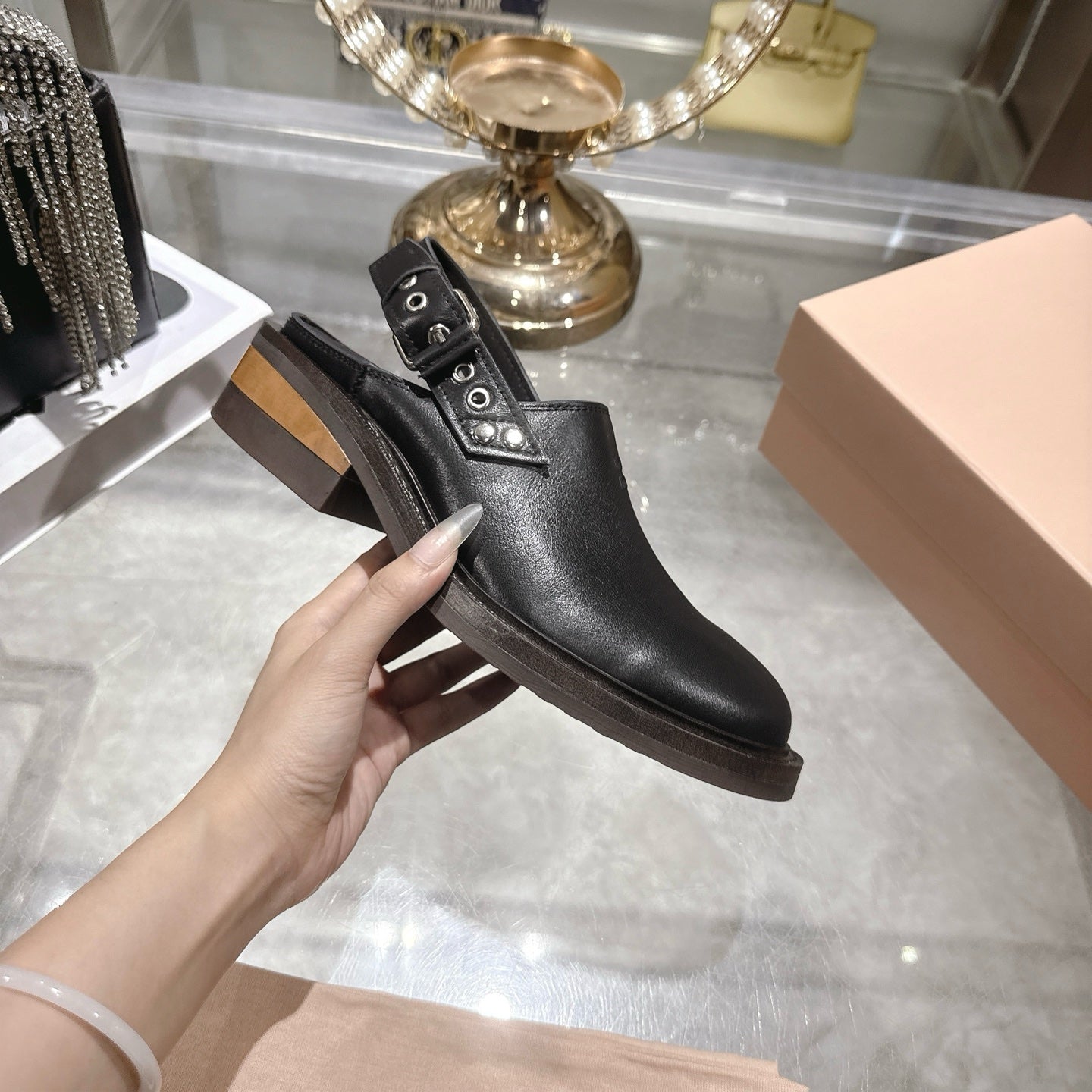 Miumiu 2026 Foule Mule Cowhide 951507