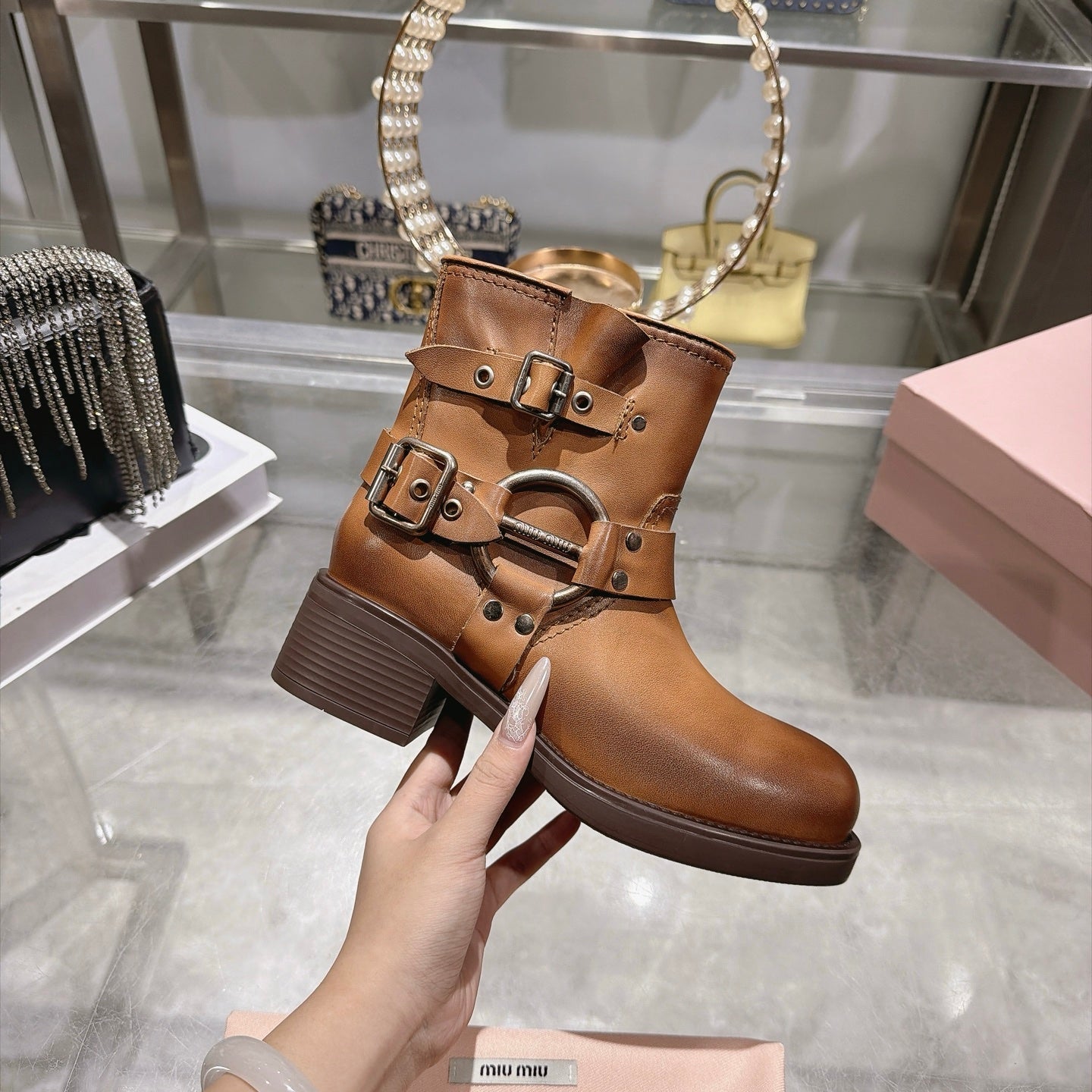 Miu Miu 2026 Siena Boots Calfskin 999617
