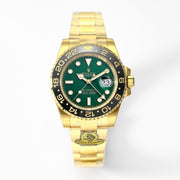 Rolex 25 GMT- Master II 40mm Gold Green Dial