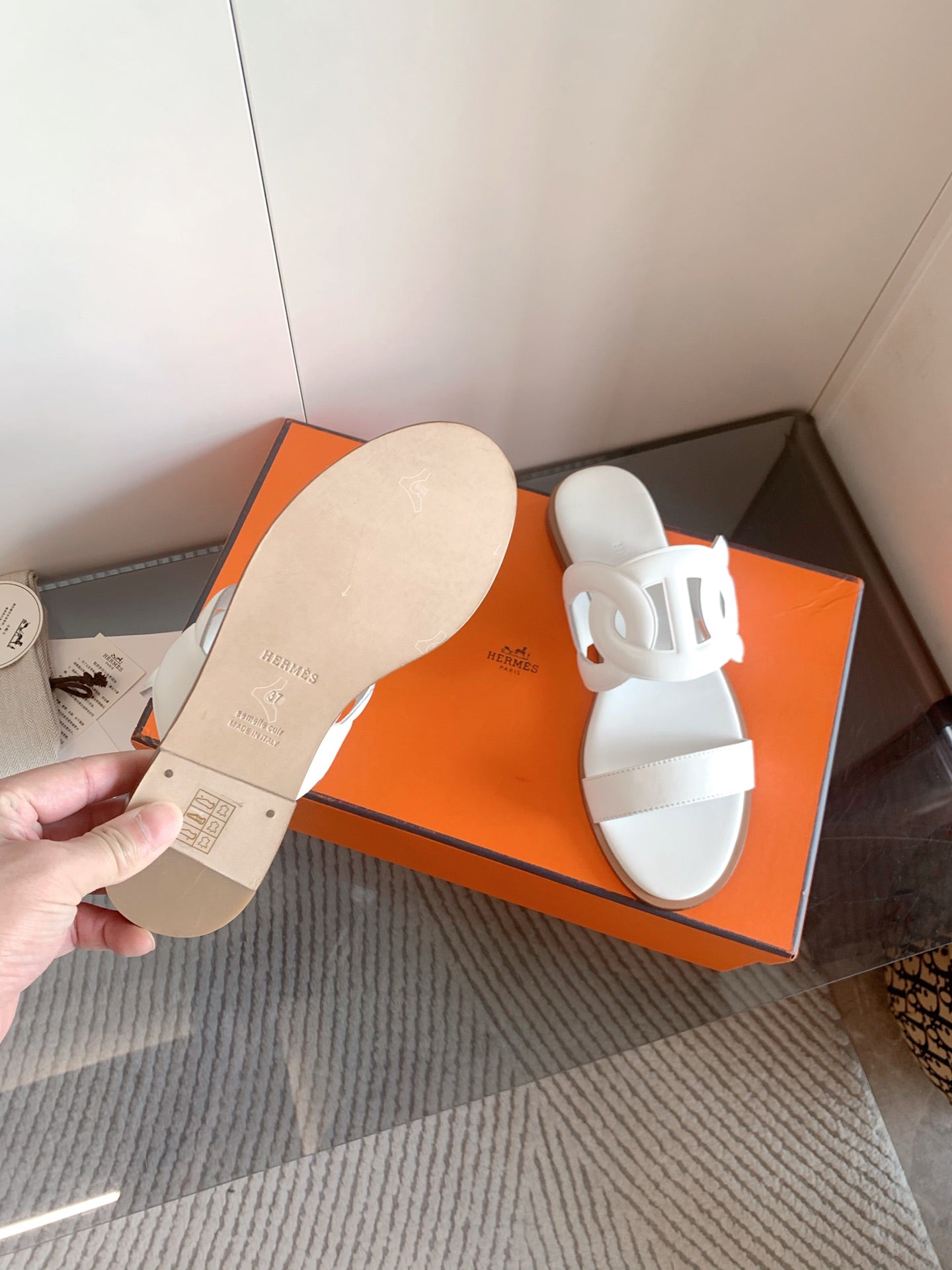 Hermes 2026 Lagune Sandal Sheepskin 698315