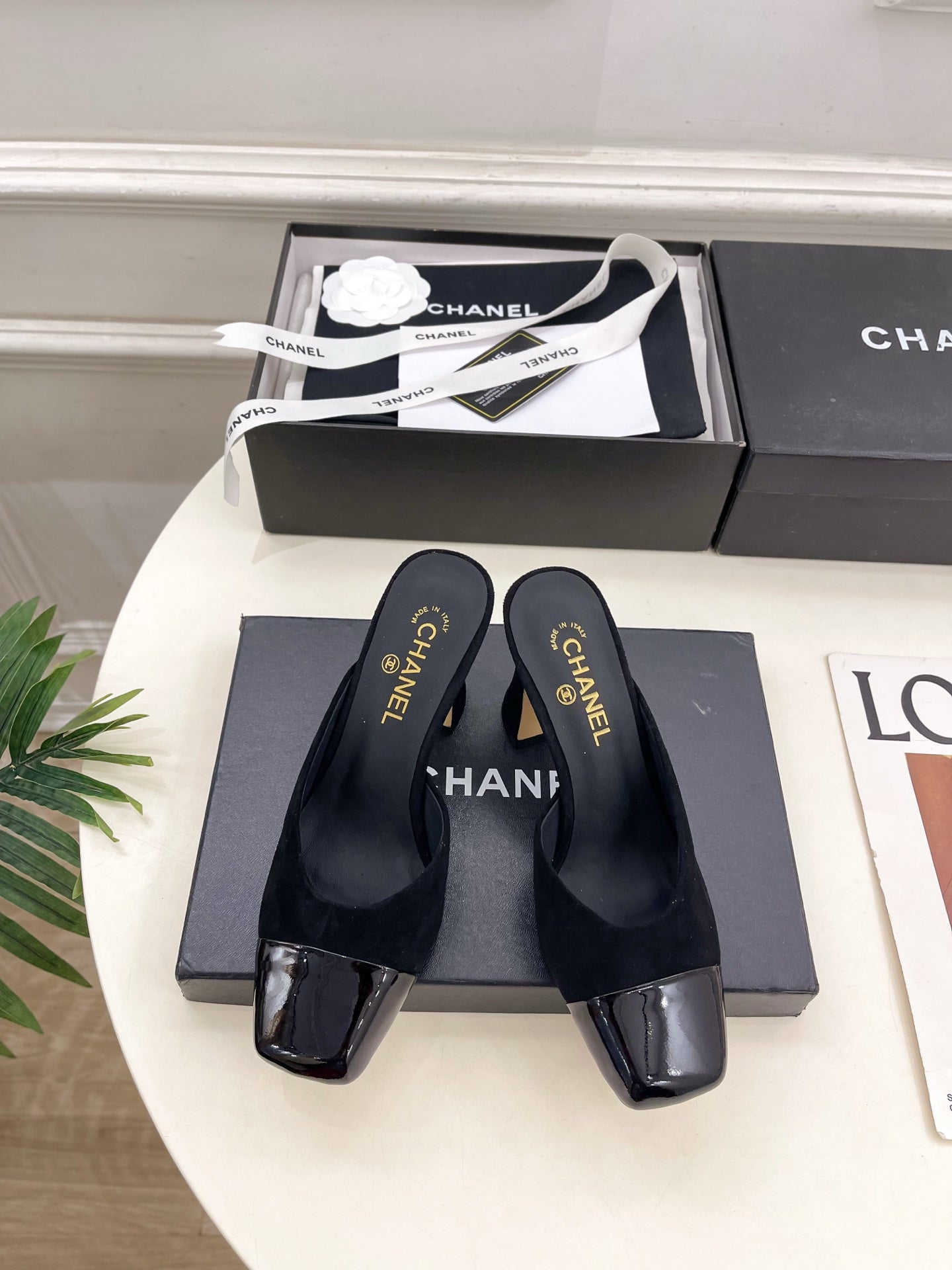 Chanel 2026 Mule 85mm Suede Leather 586908