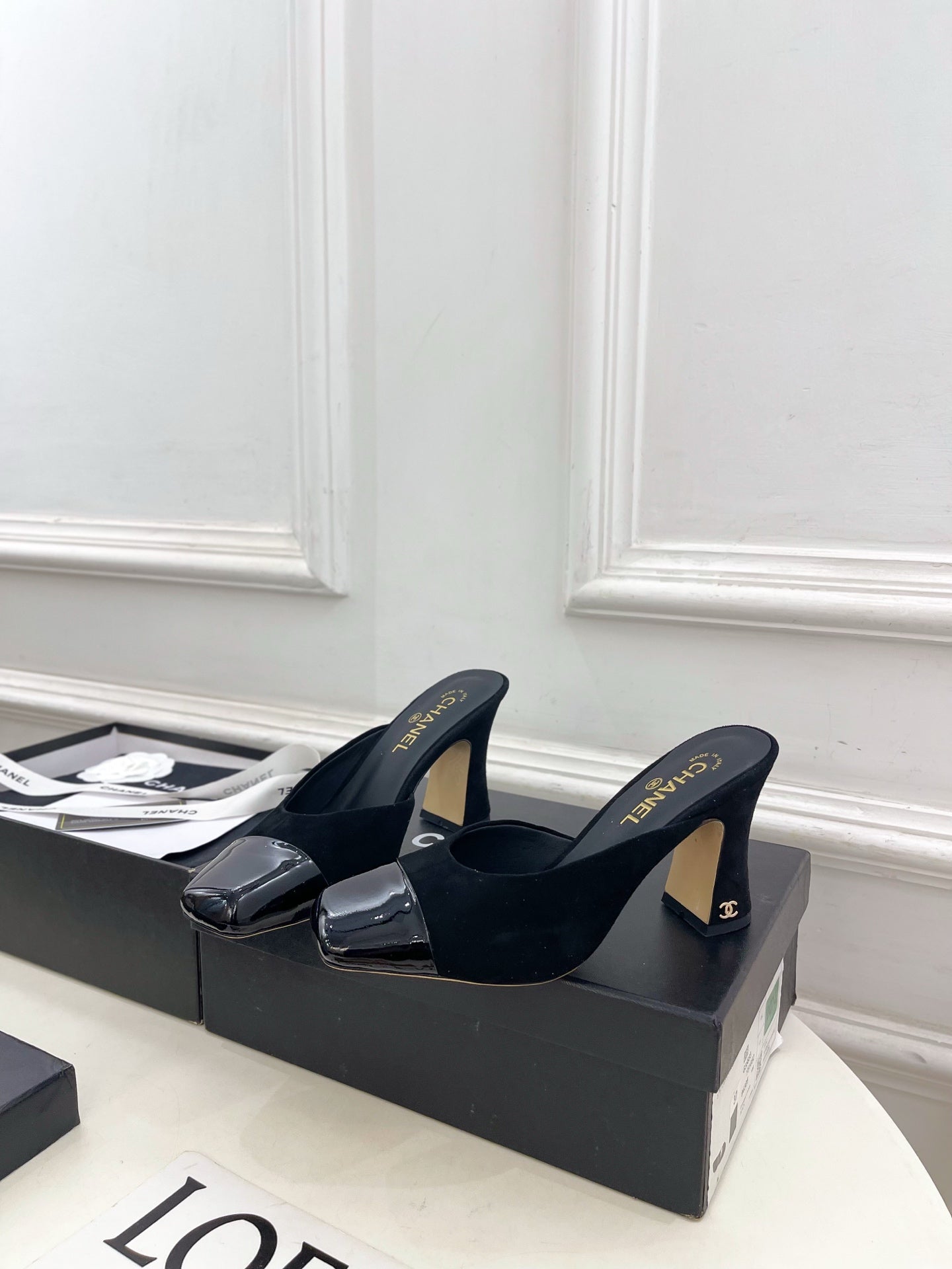 Chanel 2026 Mule 85mm Suede Leather 586908