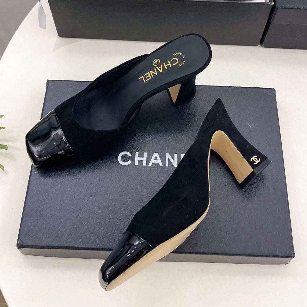 Chanel 2026 Mule 85mm Suede Leather 586908