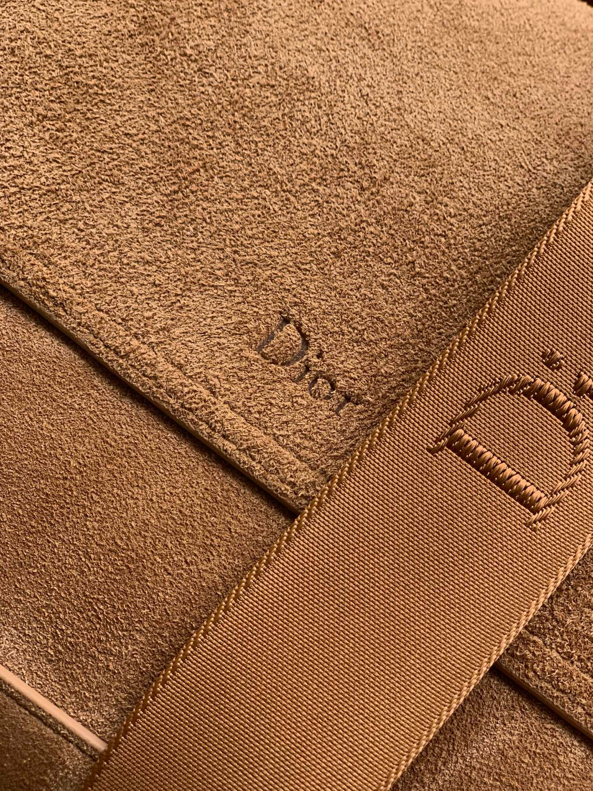 Dior 2026 Medium Jett Flap Bag 31cm Suede Leather Canvas 400813