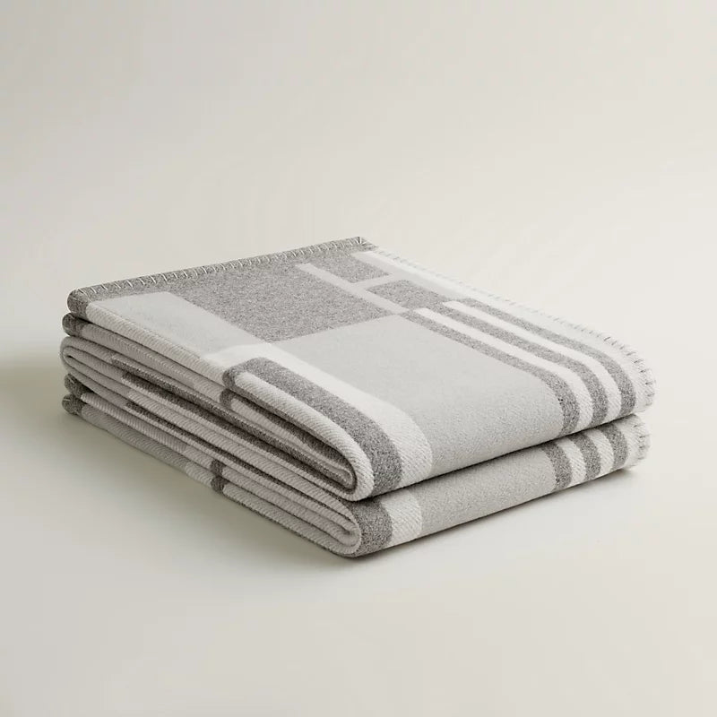 Hermes Ithaque Throw Blanket Wool Cashmere