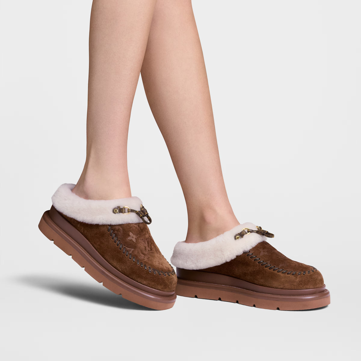 Louis Vuitton 2026 Cortina Closed Mule Suede Wool