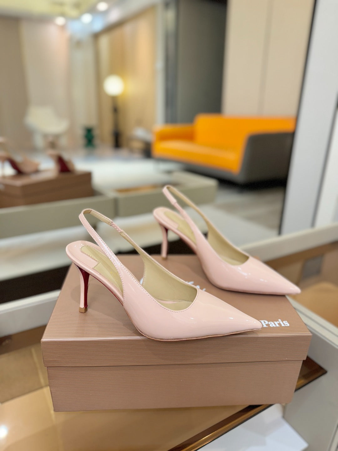 Christian Louboutin Miss Z SlingBack Patent Leather 434842