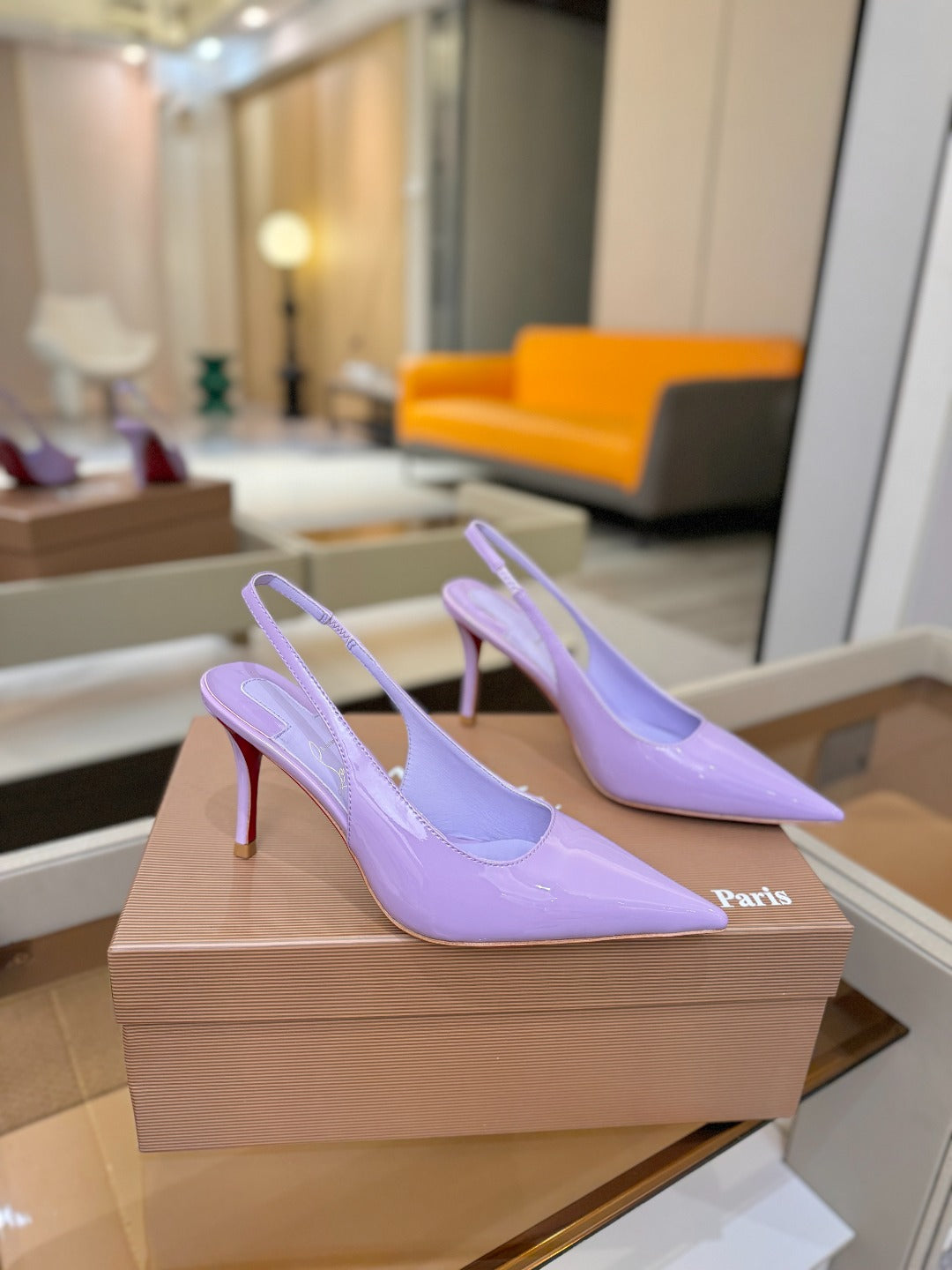 Christian Louboutin Miss Z SlingBack Patent Leather 434842