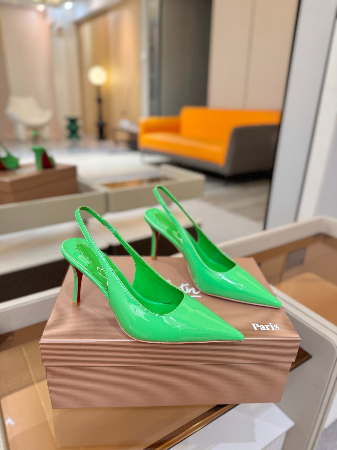 Christian Louboutin Miss Z SlingBack Patent Leather 434842