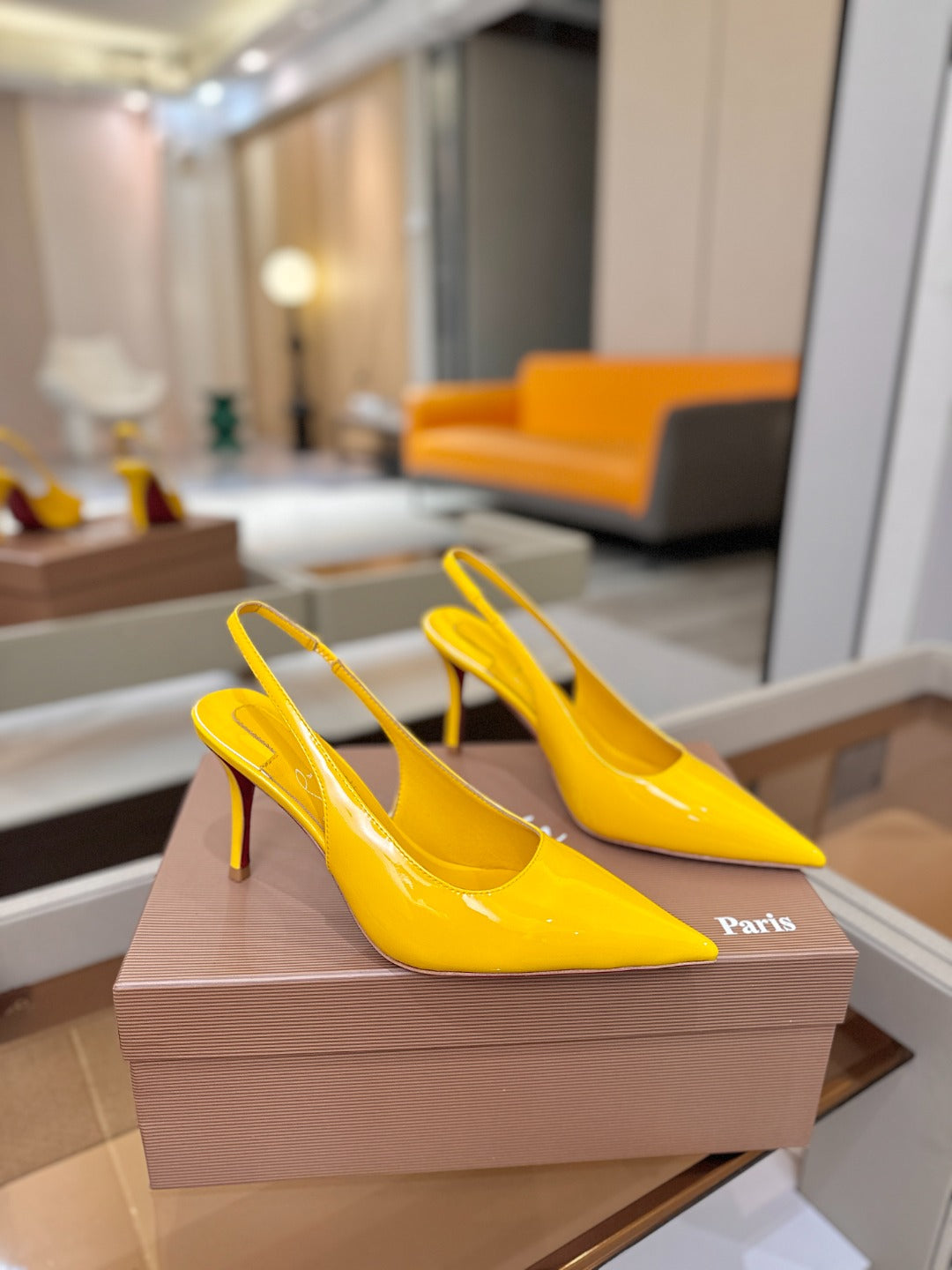 Christian Louboutin Miss Z SlingBack Patent Leather 434842