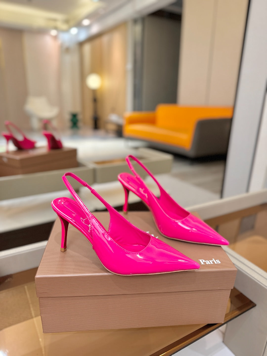 Christian Louboutin Miss Z SlingBack Patent Leather 434842