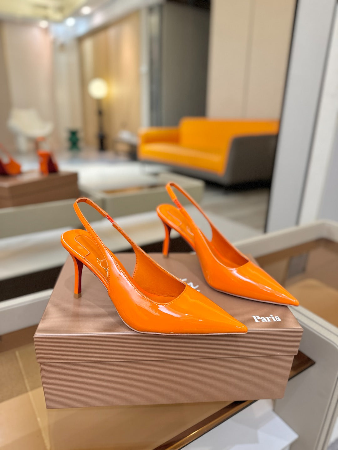 Christian Louboutin Miss Z SlingBack Patent Leather 434842