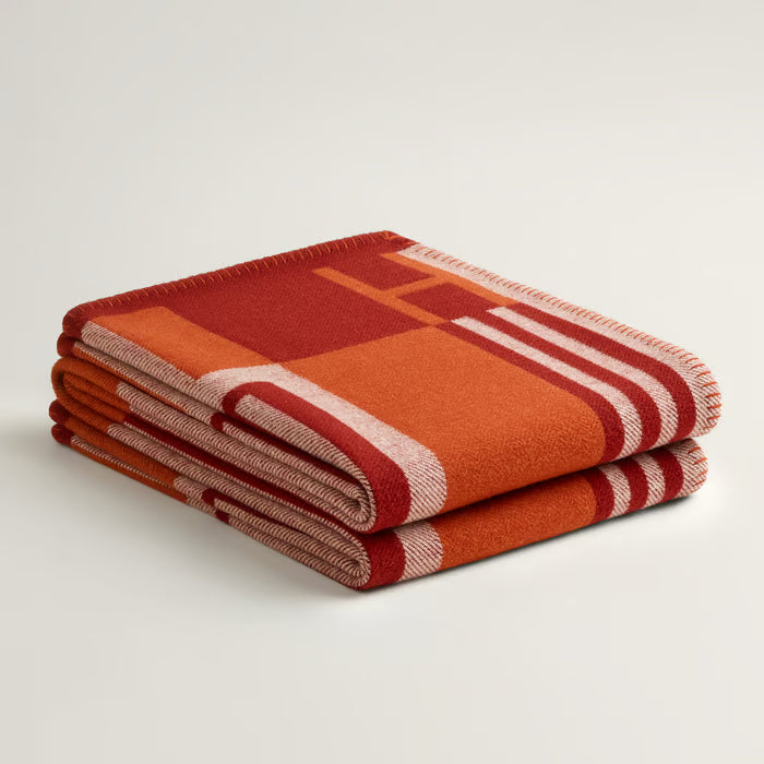 Hermes Ithaque Throw Blanket Wool Cashmere