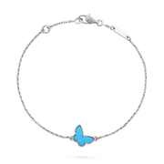 BUTTERFLY TURQUOISE SILVER BRACELET