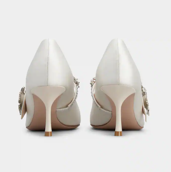 Roger Vivier Efflorescence Mary Jane Pumps 65m White Silk Blend Satin