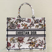 Large CD Book Tote 42cm Jardin Botanique White